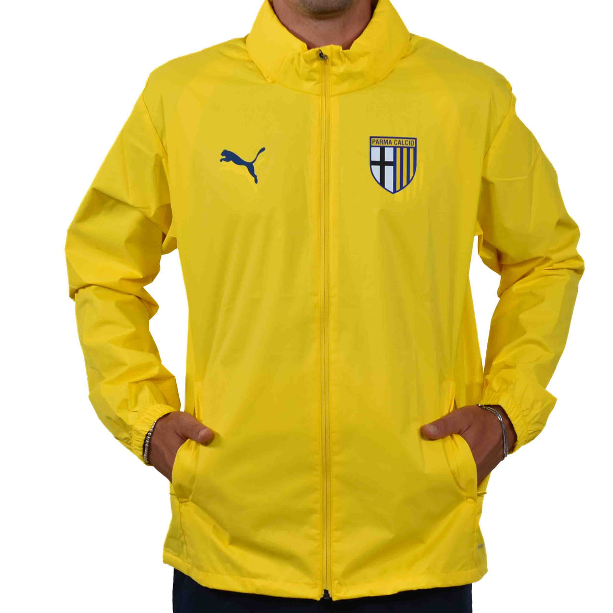 Giubbino Training Antipioggia Faster Yellow-Clyde Royal - Parma Calcio