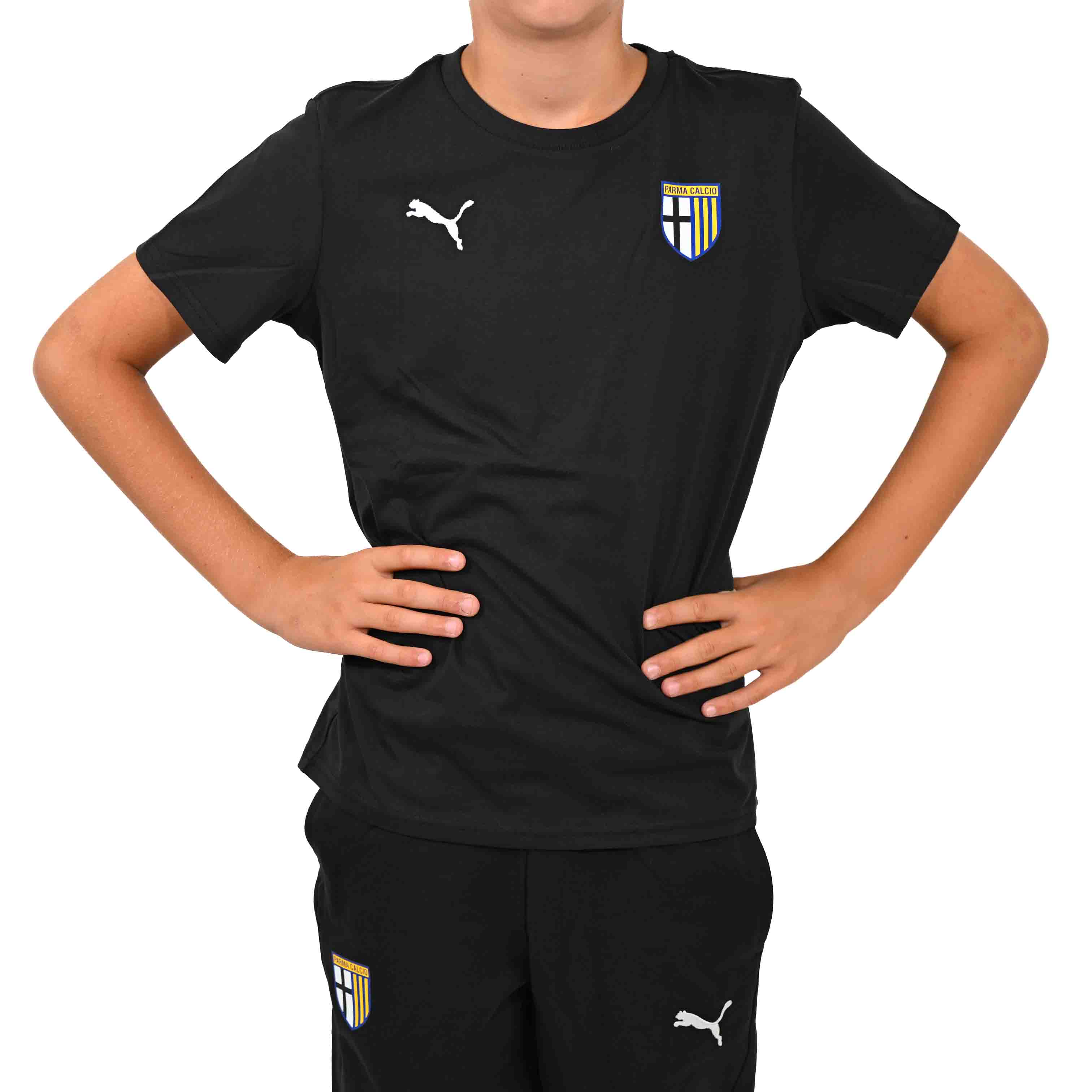 T-Shirt Casuals Junior Nera- Parma Calcio