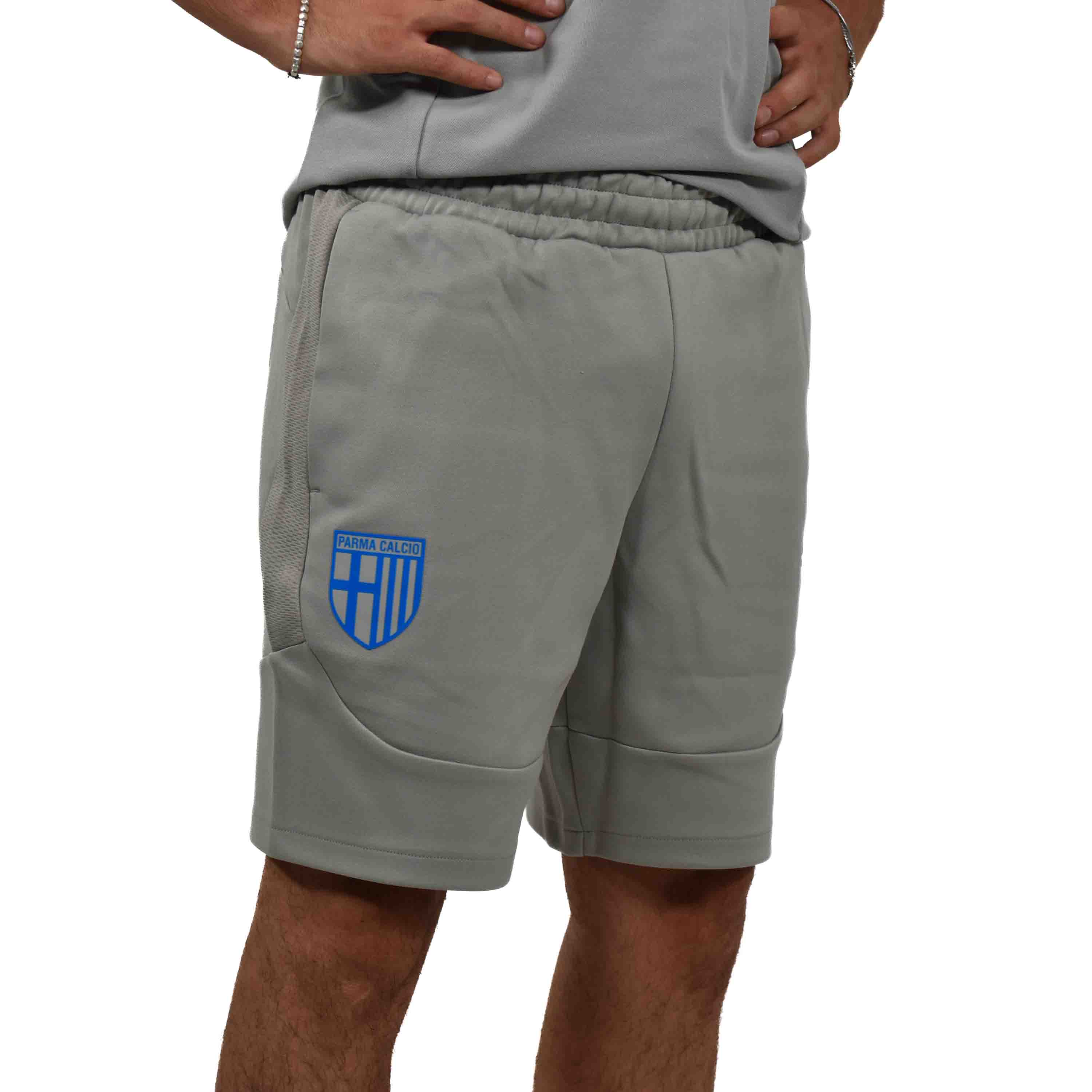 Bermuda EvoStripe Smokey Gray-Ultra Blue - Parma Calcio