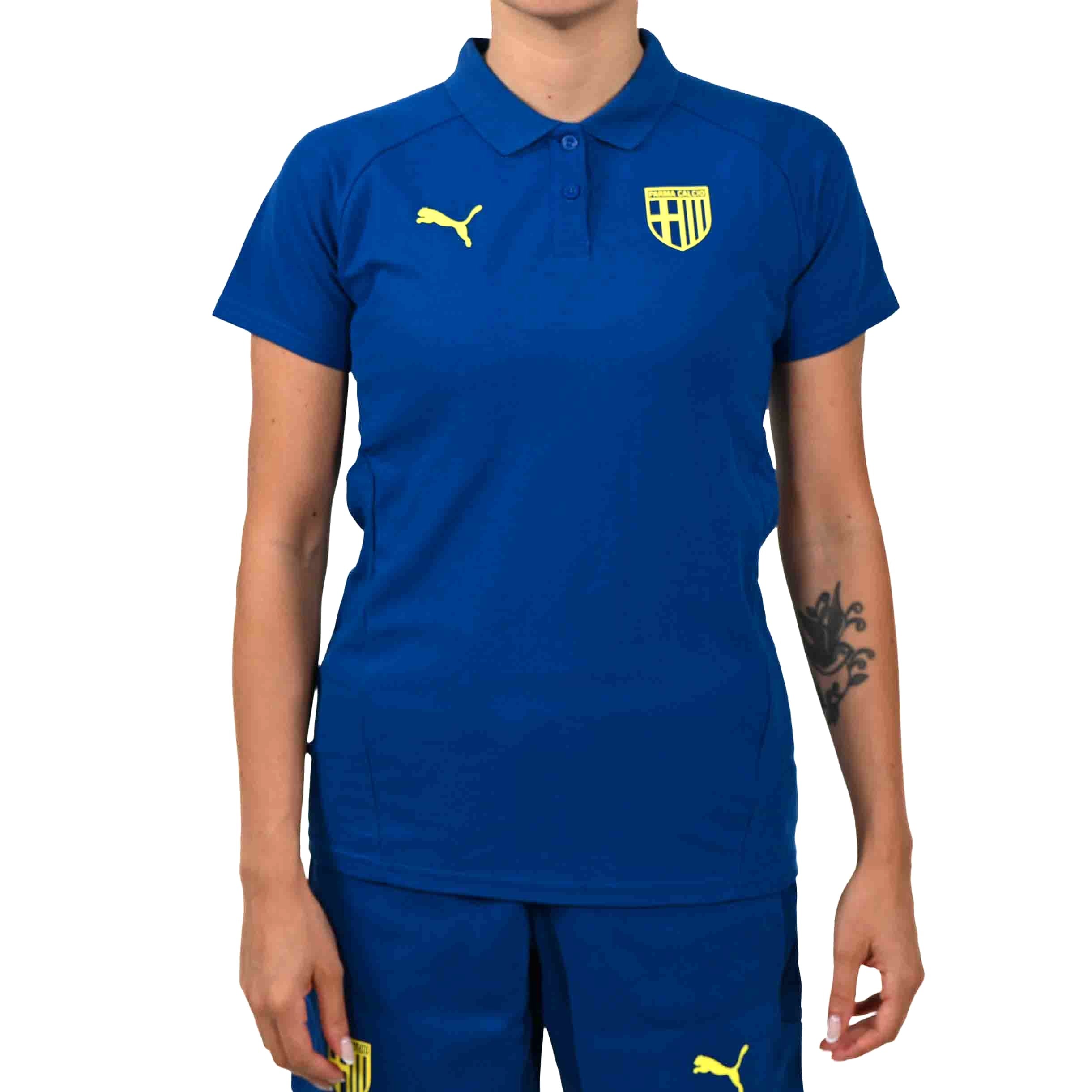 Polo Woman EvoStripe Clyde Royal-Lemon Crush - Parma Calcio