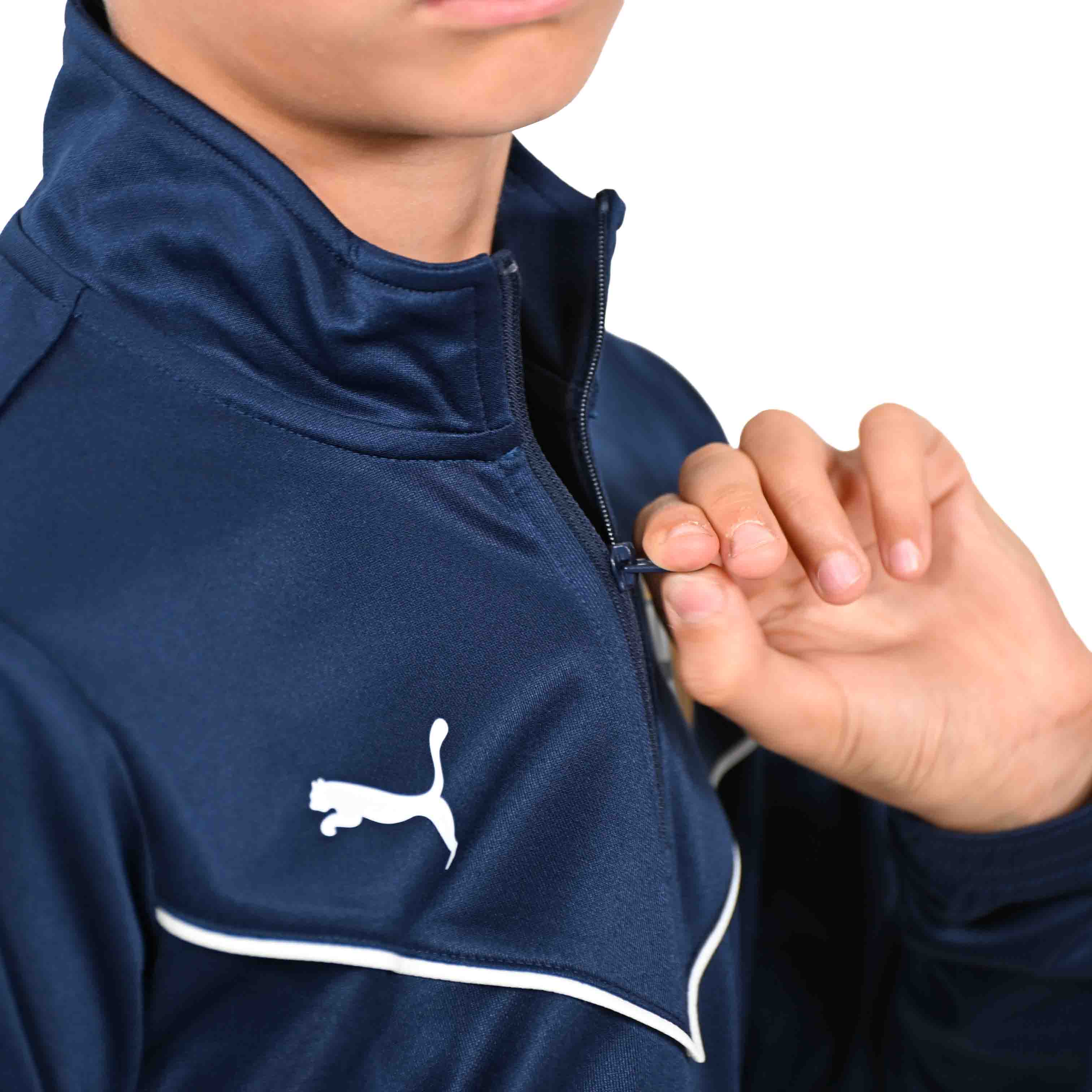 Felpa Junior 1/4 Zip Training Blu Navy - Parma Calcio