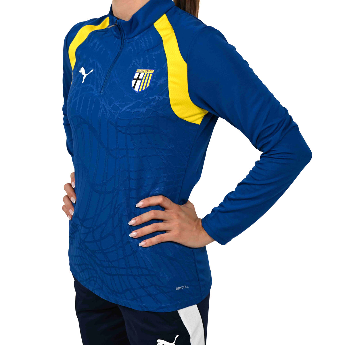 Felpa Woman 1/4 Zip Training Clyde Royal - Faster Yellow - Parma Calcio