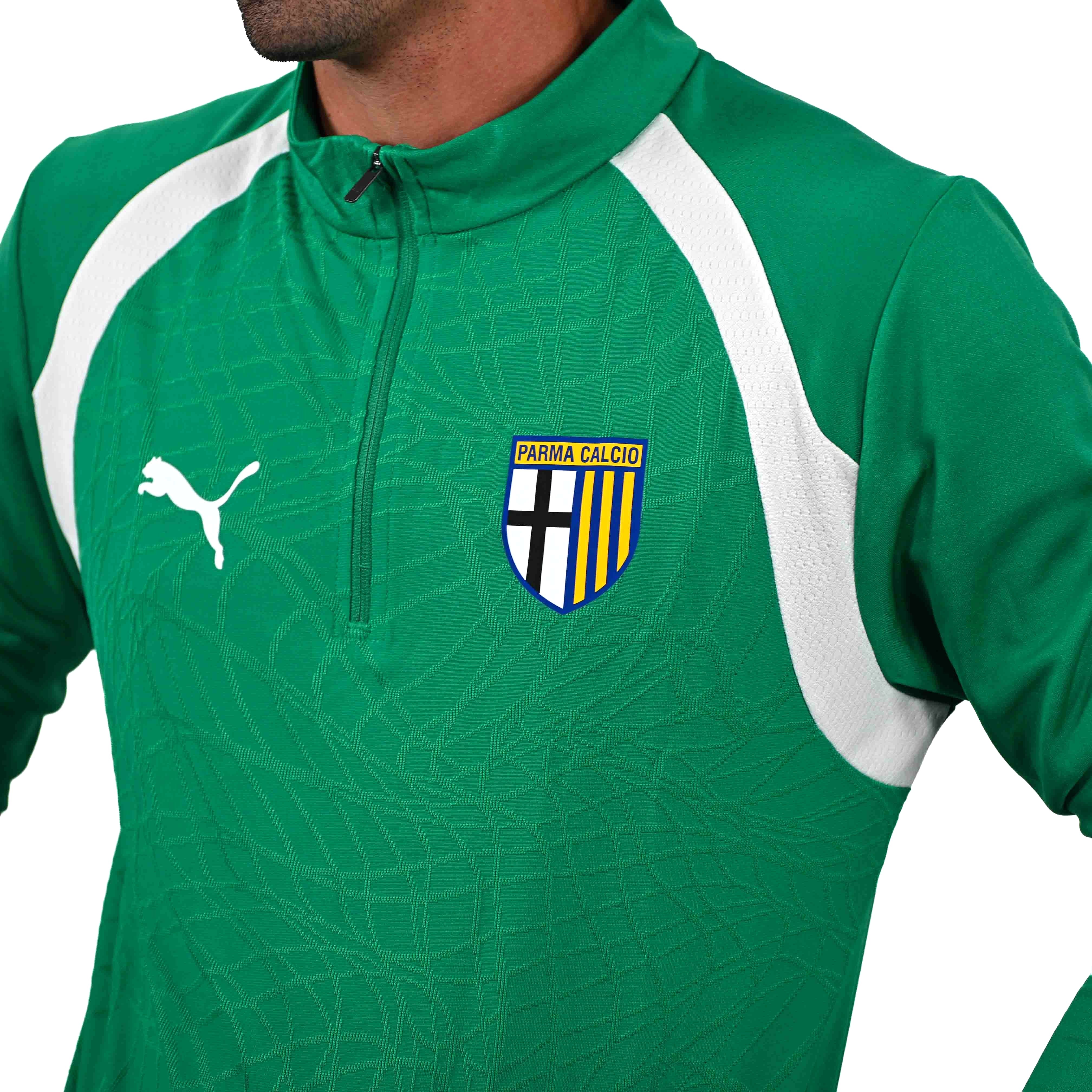 Felpa 1/4 Zip Training Sport Green - Parma Calcio