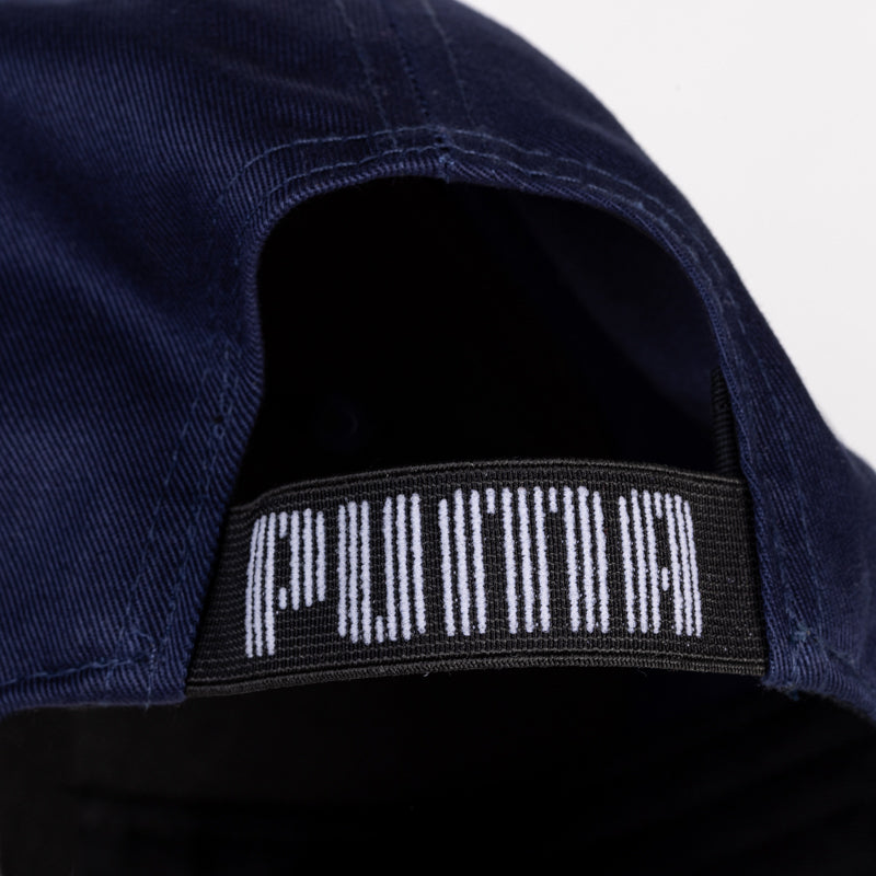 Cappello blu Parma calcio con dettaglio elastico sul retro con scritta Puma in bianco