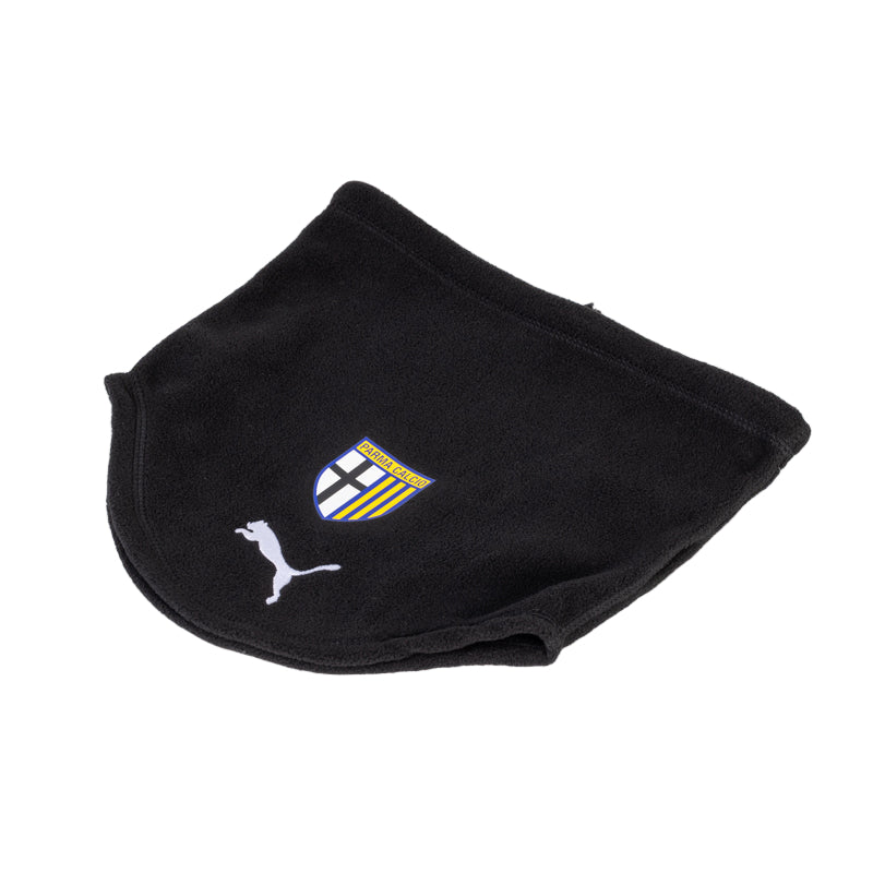Scaldacollo nero con dettaglio Logo Parma Calcio e logo Puma ricamato
