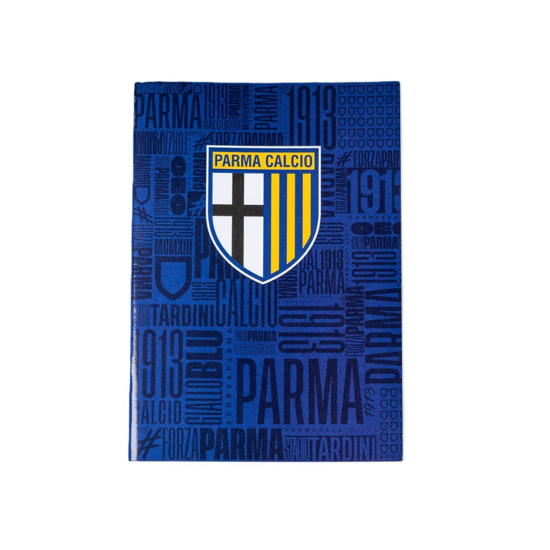 Quaderno a righe texture blu - Parma Calcio