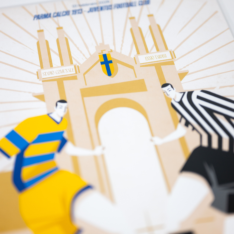 Illustration The Parmigianer match Parma vs. Juventus, February 1, 2026