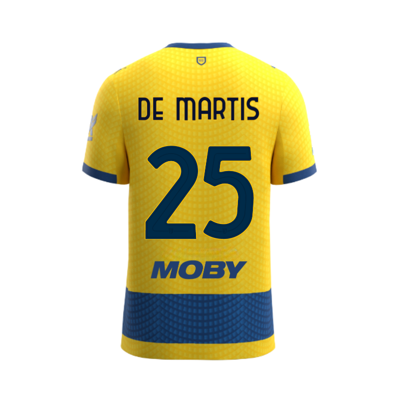 Parma Calcio 26/27 Junior Away Match Jersey De Martis 25