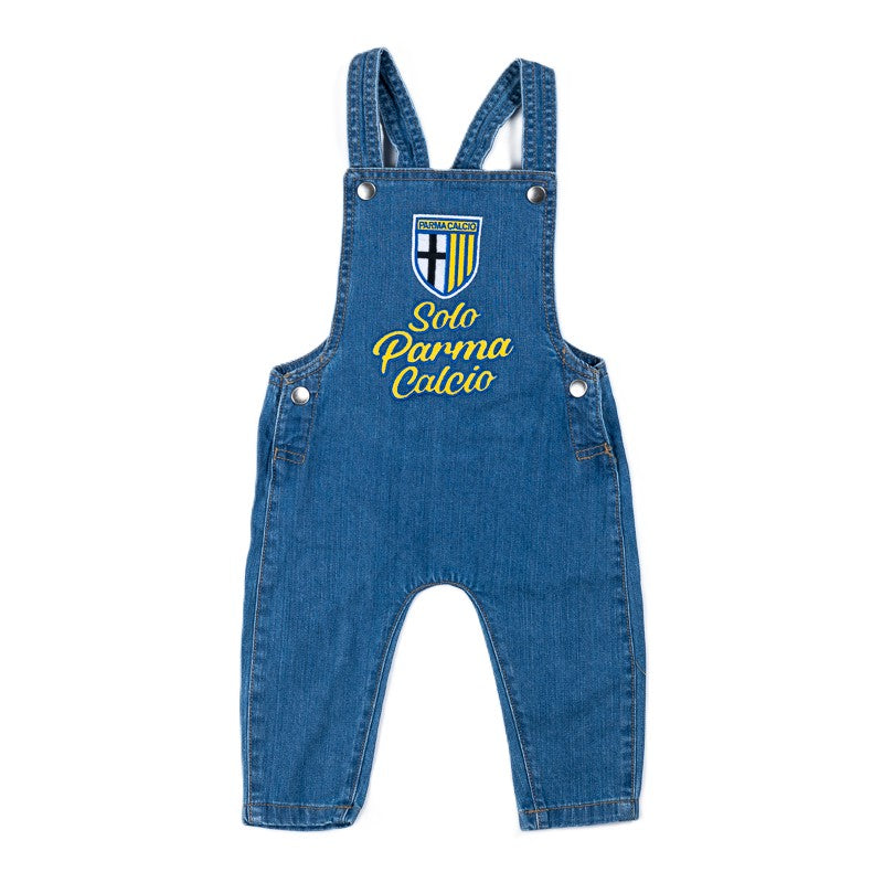 Baby Salopette Denim Ricamata - Parma Calcio