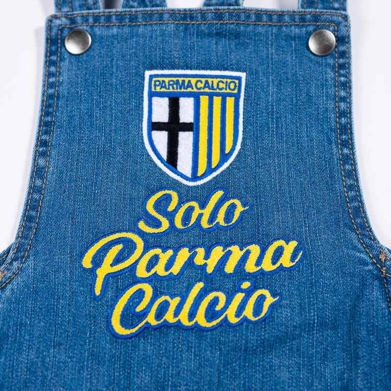 ベビーサロペットデニム刺繍 - パルマ・カルチョ