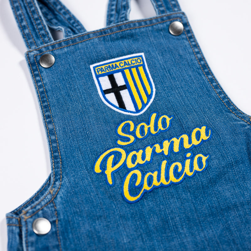 ベビーサロペットデニム刺繍 - パルマ・カルチョ