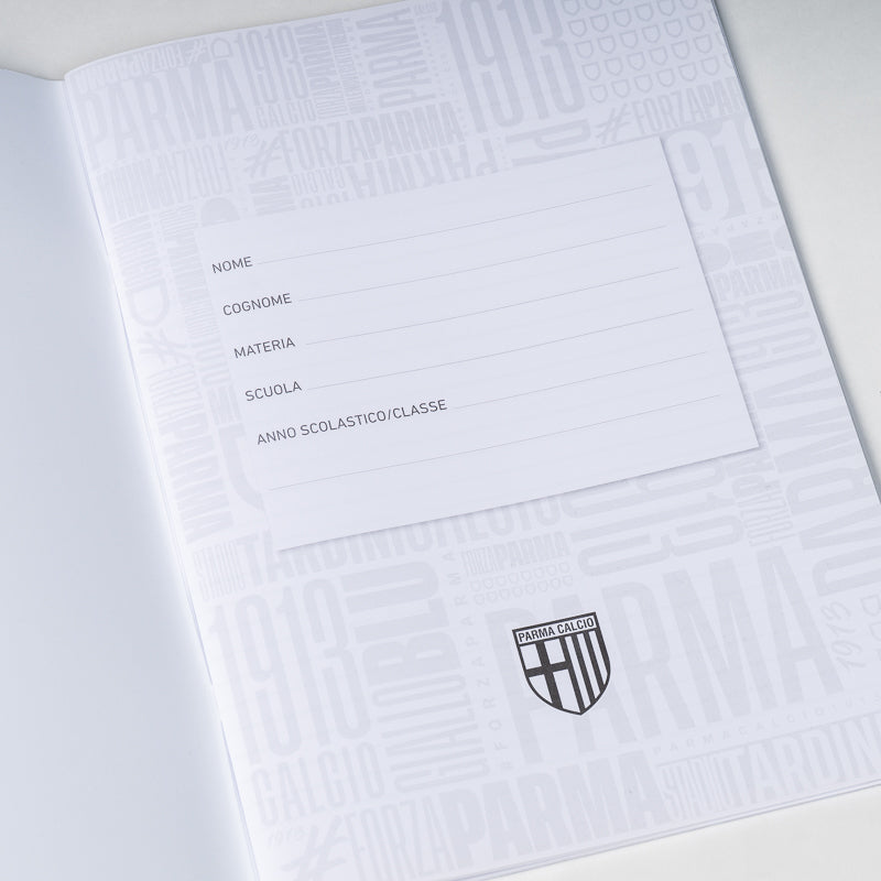 Quaderno a righe texture blu - Parma Calcio