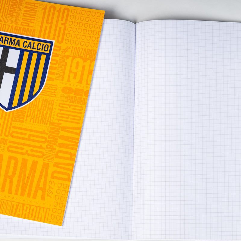 Quaderno a quadretti texture gialla - Parma Calcio